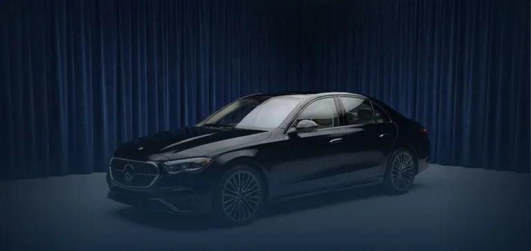 Mercedes E-Class chauffeur car for Davos