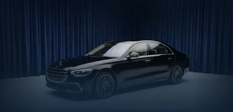 Mercedes S-Class chauffeur car for Davos